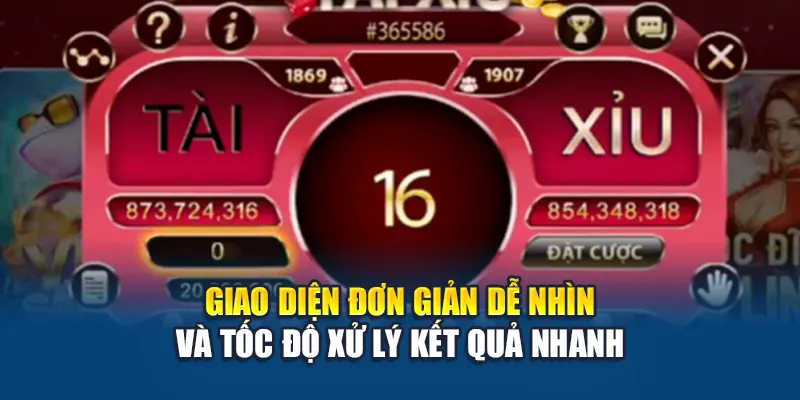 Giao diện đơn giản dễ nhìn và tốc độ xử lý kết quả nhanh