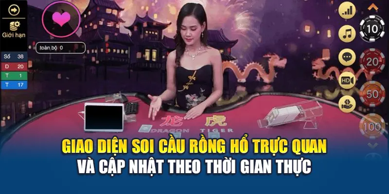 Giao diện soi cầu Rồng Hổ trực quan và cập nhật theo thời gian thực